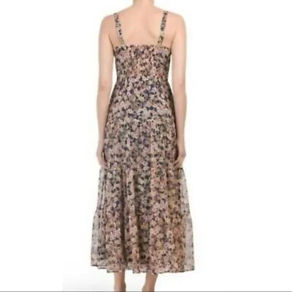Rachel Zoe Floral Tiered Maxi Dress Size 10 - Picture 10 of 11